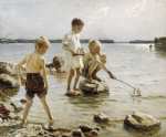 Albert_Edelfelt_Boys_Playing_in_the_Water_1884